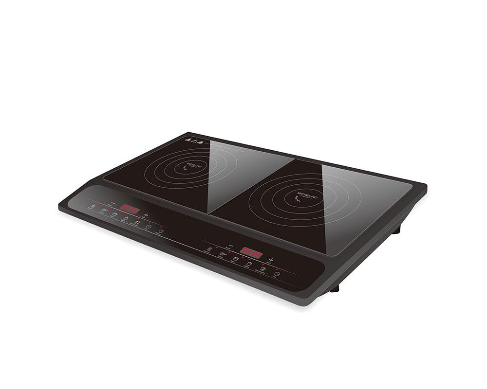 Michelino Doppel Induktionskochplatte mit 2000 + 1500 Watt Leistung