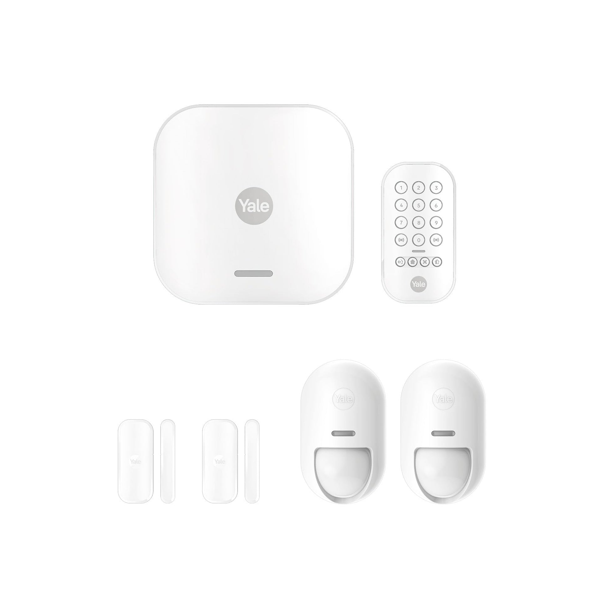 Yale Smart Alarm Starter+ Kit mit App-Steuerung und 1 km Reichweite