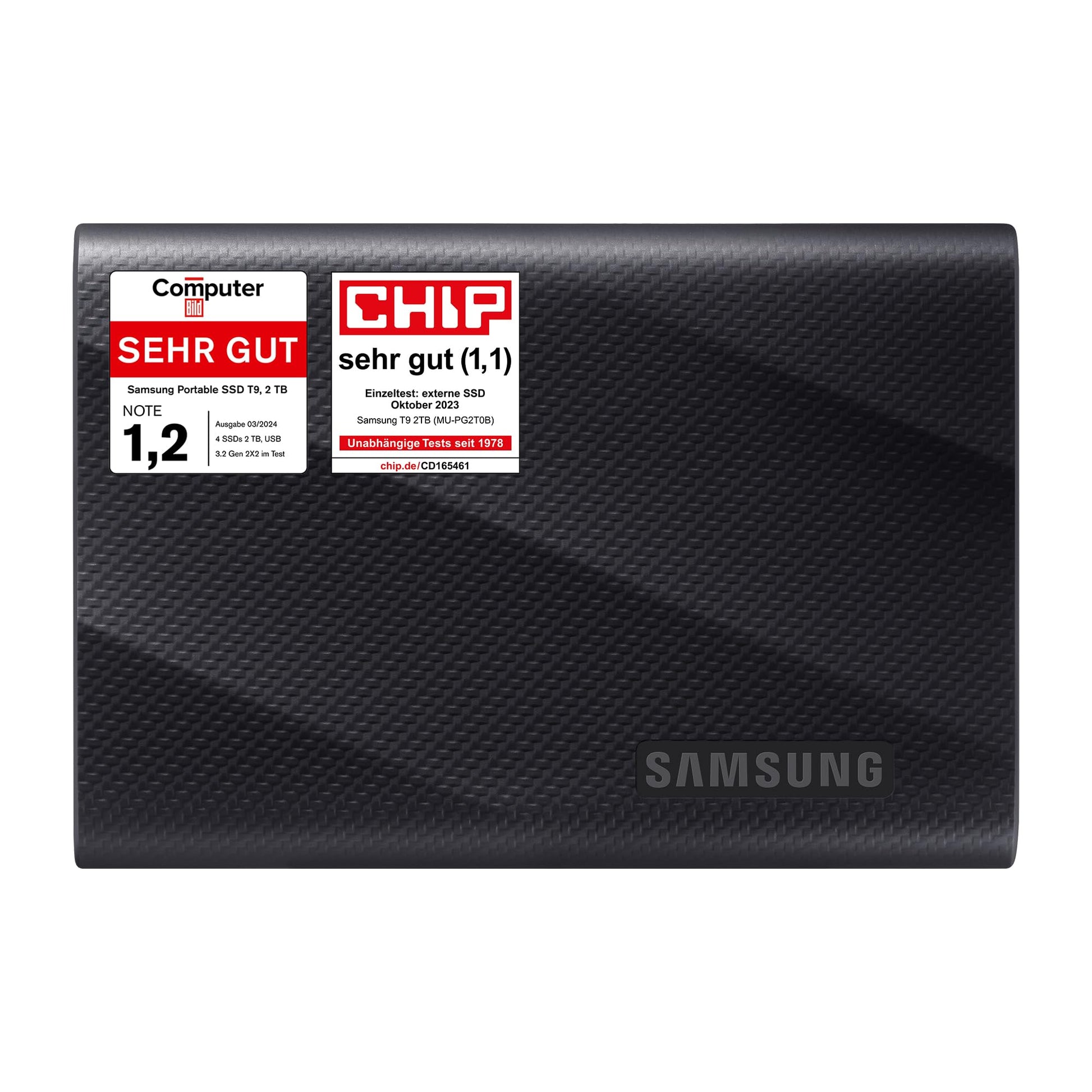 Samsung Portable SSD T9 2TB mit 2000MB/s Lese- und Schreibgeschwindigkeit