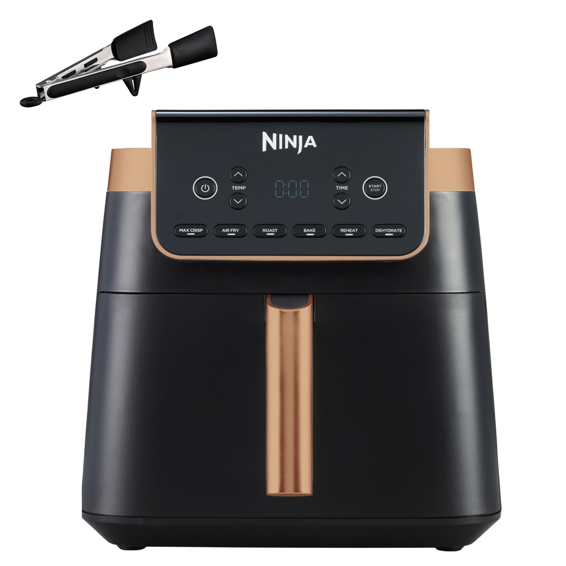 Ninja Heißluftfritteuse MAX PRO 6.2L in Schwarz und Kupfer