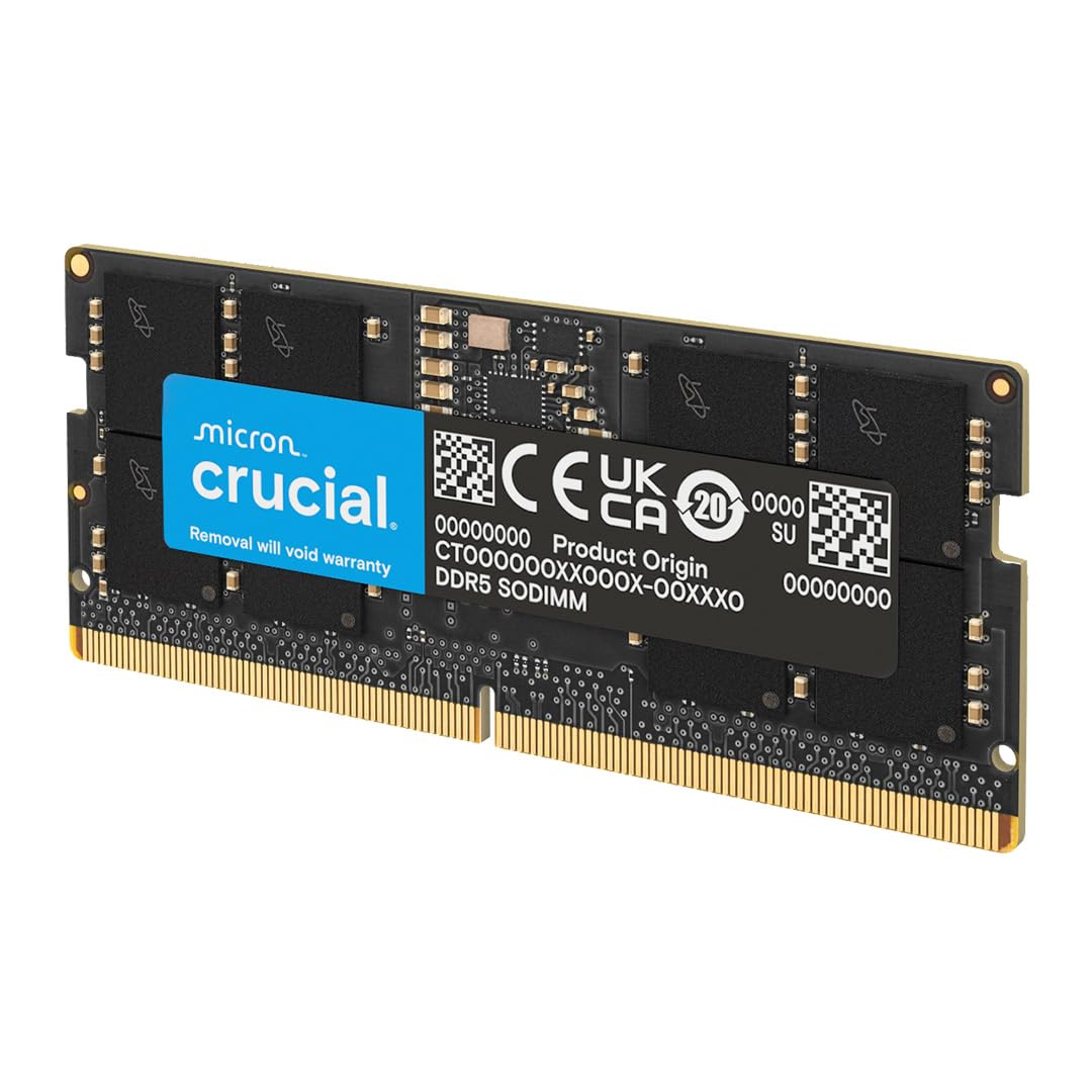 Crucial DDR5 RAM 16GB Kit 5600MHz SODIMM CT2K8G56C46S5