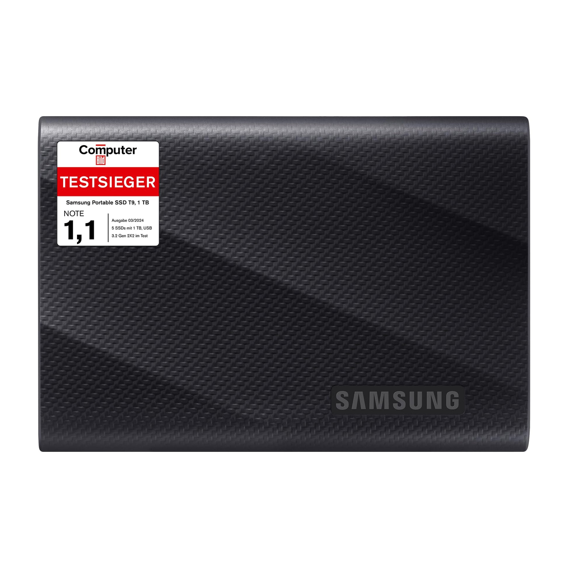 Samsung Portable SSD T9 1TB mit 2000MB/s Lese- und Schreibgeschwindigkeit