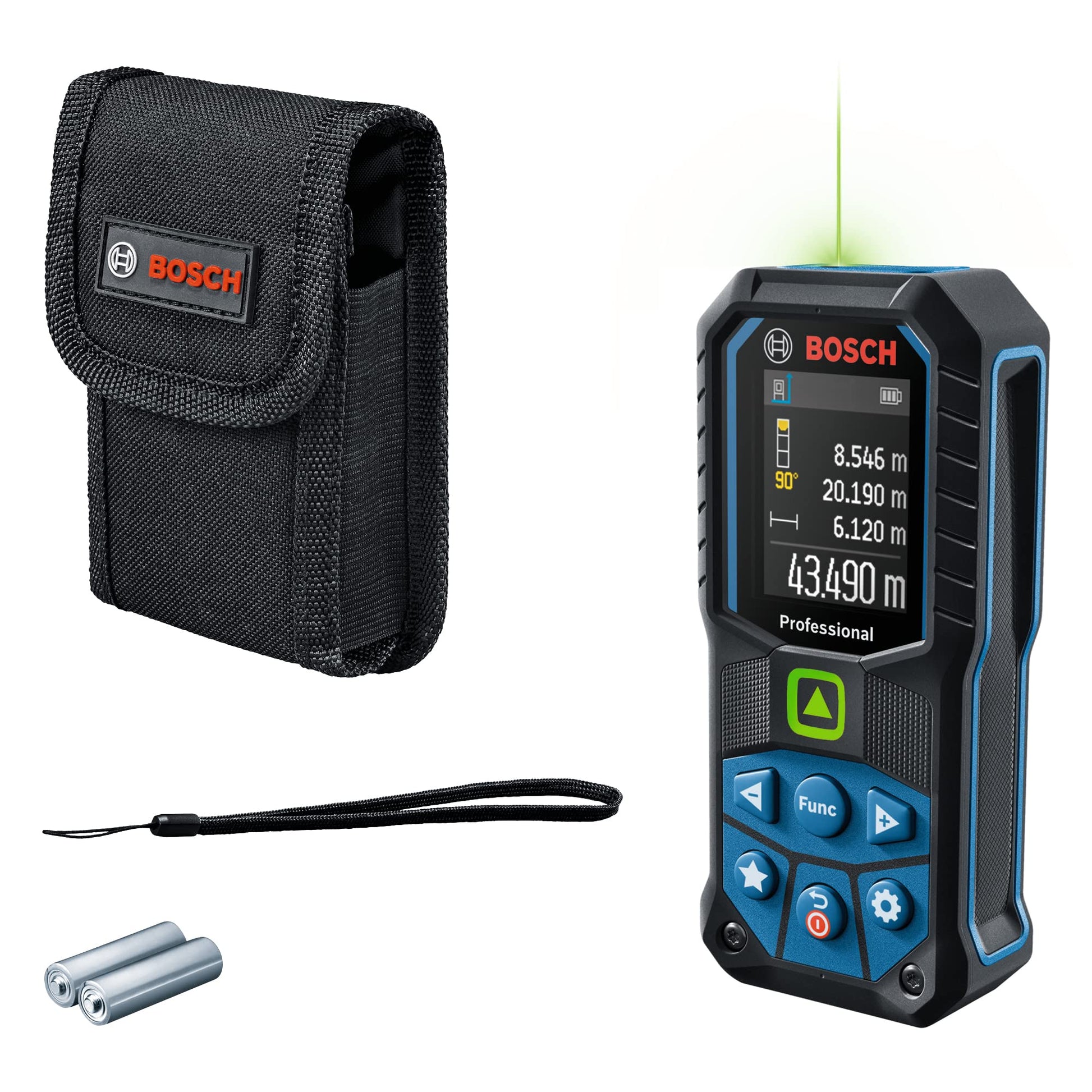 Bosch Professional Laser-Entfernungsmesser GLM 50-23 G mit grünem Laser